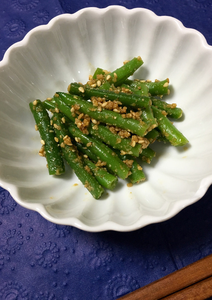 【定番おかず】インゲン豆のごま和え-レシピのメイン写真