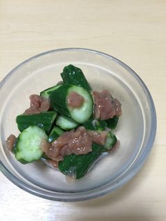 きゅうりの梅和え-レシピのメイン写真