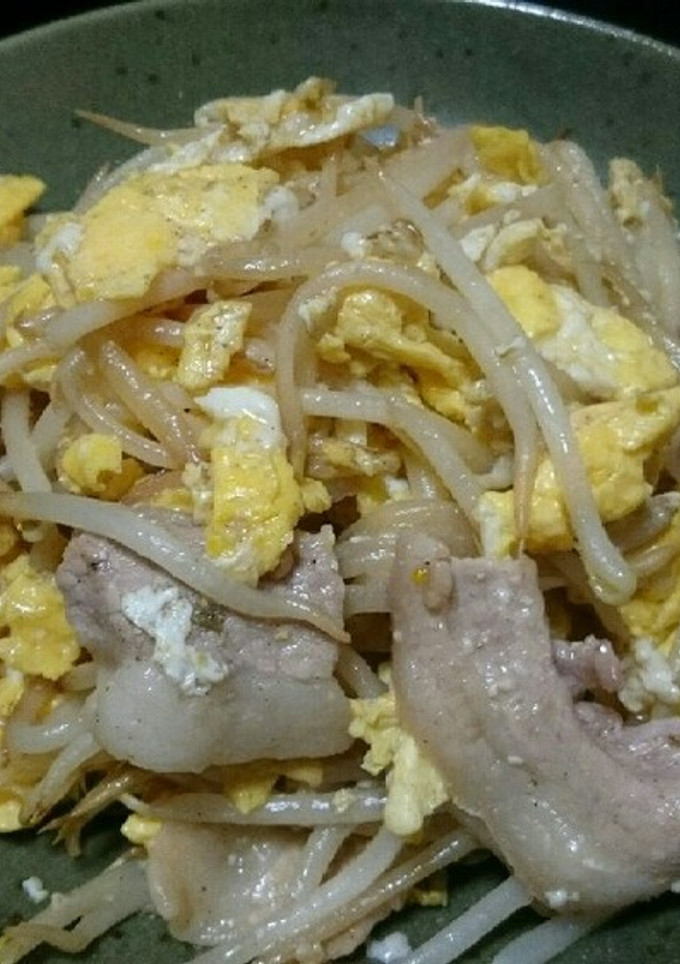 豚バラともやしと卵の炒め物-レシピのメイン写真