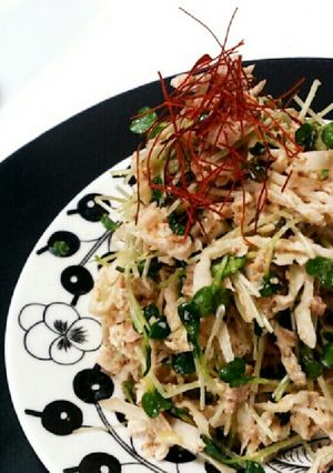 切り干し大根♪貝割れツナサラダ-レシピのメイン写真