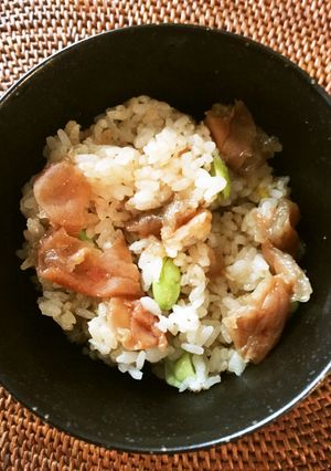 南高梅干しと枝豆の炊き込みごはん-レシピのメイン写真