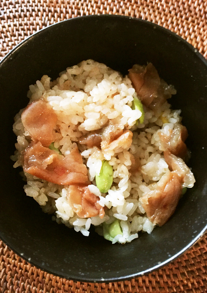 南高梅干しと枝豆の炊き込みごはん-レシピのメイン写真