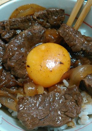 ラカントＳで甘辛すき焼き風丼-レシピのメイン写真