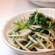 もやしとカリカリじゃこのごま塩炒め