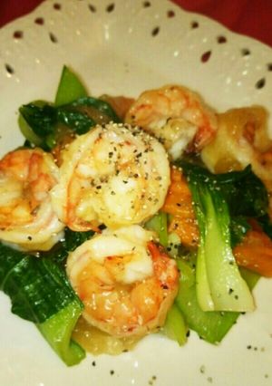 海老とチンゲン菜の簡単♪味覇炒め-レシピのメイン写真