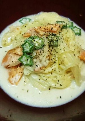 サーモンの味覇で簡単♪milkパスタ♪-レシピのメイン写真