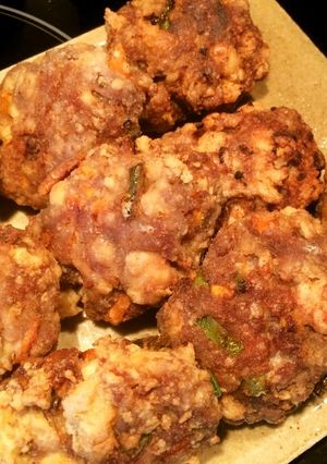 豆腐とひき肉の揚げハンバーグ-レシピのメイン写真