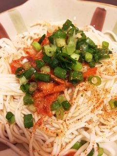 素麺でビビン麺風!-レシピのメイン写真