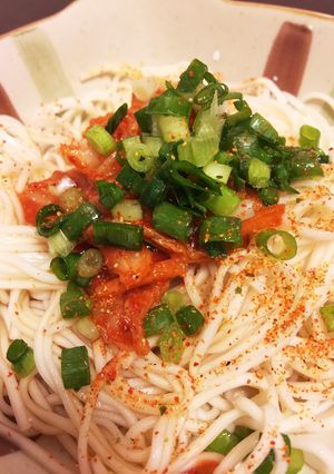 素麺でビビン麺風！-レシピのメイン写真