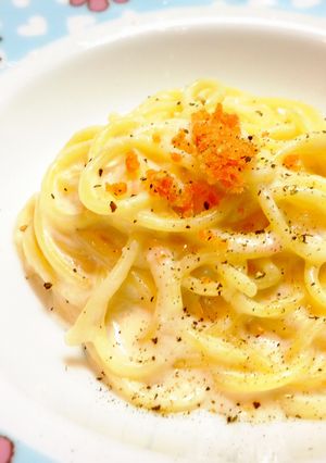 シャケふりクリームパスタ-レシピのメイン写真