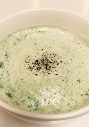 ほうれん草と新玉ねぎの豆乳ポタージュ-レシピのメイン写真
