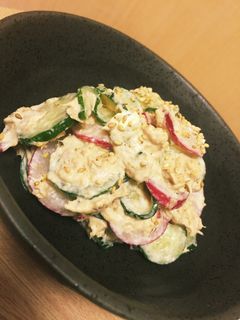 ラディッシュ(大根)きゅうりの絶品サラダ-レシピのメイン写真