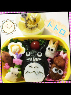 キャラ弁 トトロ おにぎり お弁当-レシピのメイン写真