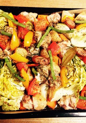 余った野菜でぎっしり焼きとソース三種-レシピのメイン写真