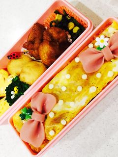 中学生♡体育祭 オムライス 簡単デコ弁当-レシピのメイン写真