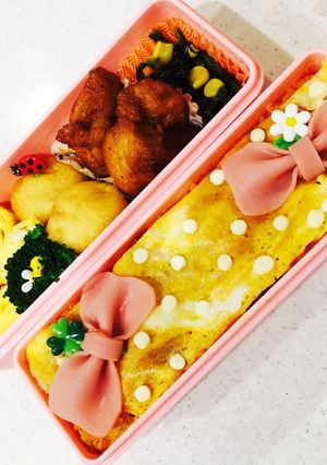 中学生♡体育祭 オムライス 簡単デコ弁当-レシピのメイン写真
