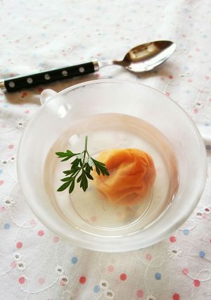 南高梅干しと梅酒のゼリー-レシピのメイン写真