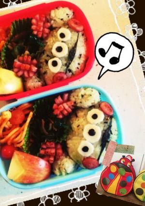 キャラ弁★グリーンメン-レシピのメイン写真