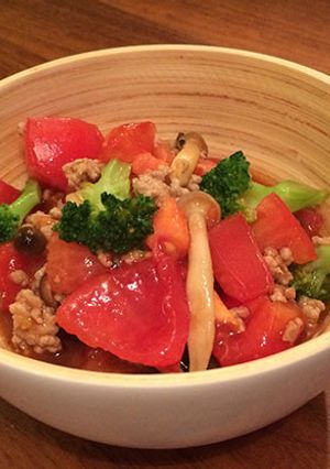 【時短料理】挽肉とトマトのオイスター炒め-レシピのメイン写真