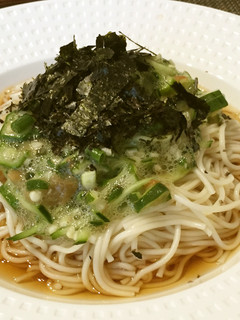 オクラ梅のぶっかけ素麺-レシピのメイン写真