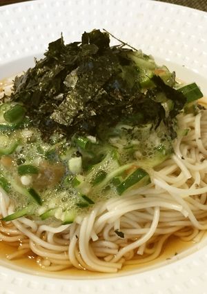 オクラ梅のぶっかけ素麺-レシピのメイン写真