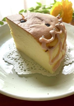 砂糖控えめチーズケーキ（スフレタイプ）-レシピのメイン写真