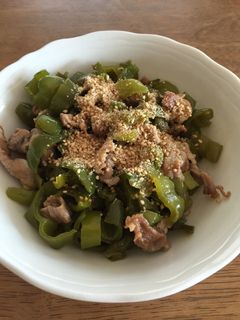 ピーマン消費!豚コマとピーマンの炒め煮-レシピのメイン写真