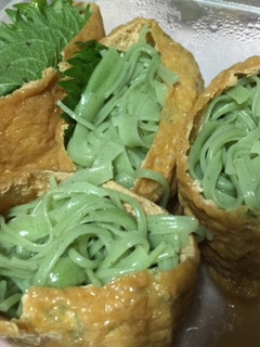 大葉素麺(または蕎麦)いなり寿司-レシピのメイン写真