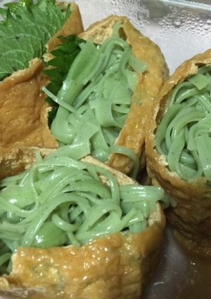 大葉素麺（または蕎麦）いなり寿司-レシピのメイン写真