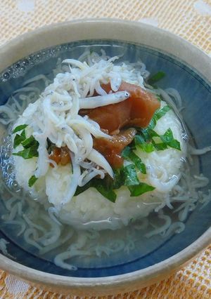 焼きおにぎり梅干し茶漬け-レシピのメイン写真