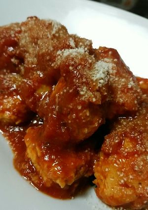 寒天でカサ増し!鶏団子のトマト煮-レシピのメイン写真