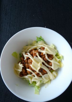 やみつき！キャベツ納豆のマヨチーズ焼き♪-レシピのメイン写真