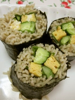 シマダヤ「流水麺」で簡単!巻きそば寿司-レシピのメイン写真