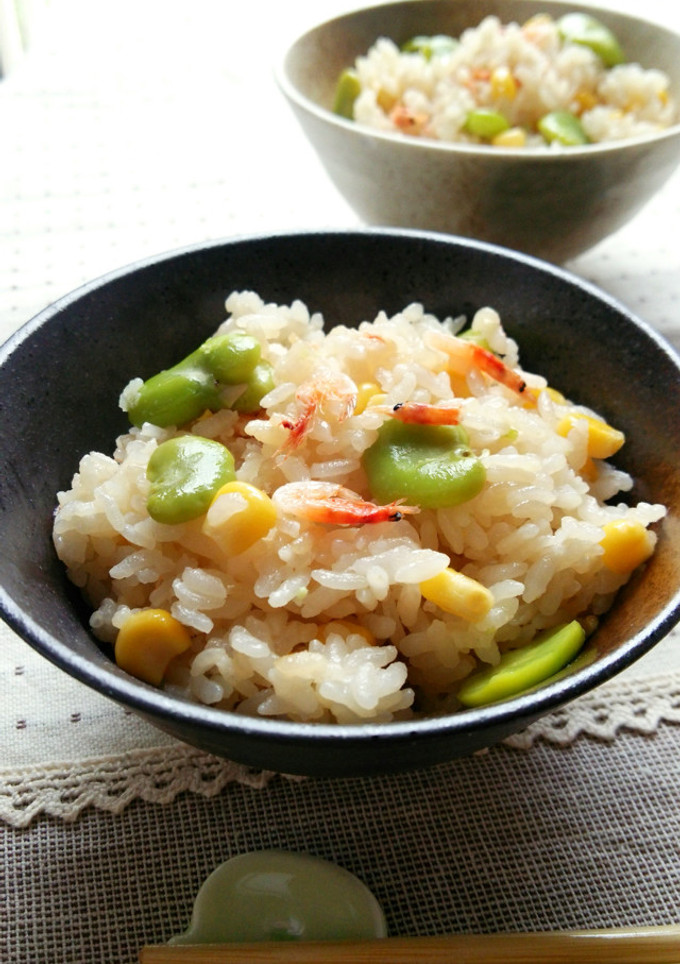 そら豆とコーンの炊き込みご飯-レシピのメイン写真