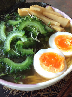沖縄産ゴーヤの麺スープ-レシピのメイン写真