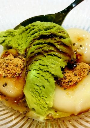 簡単☆チアシードきな粉の豆腐白玉だんご-レシピのメイン写真
