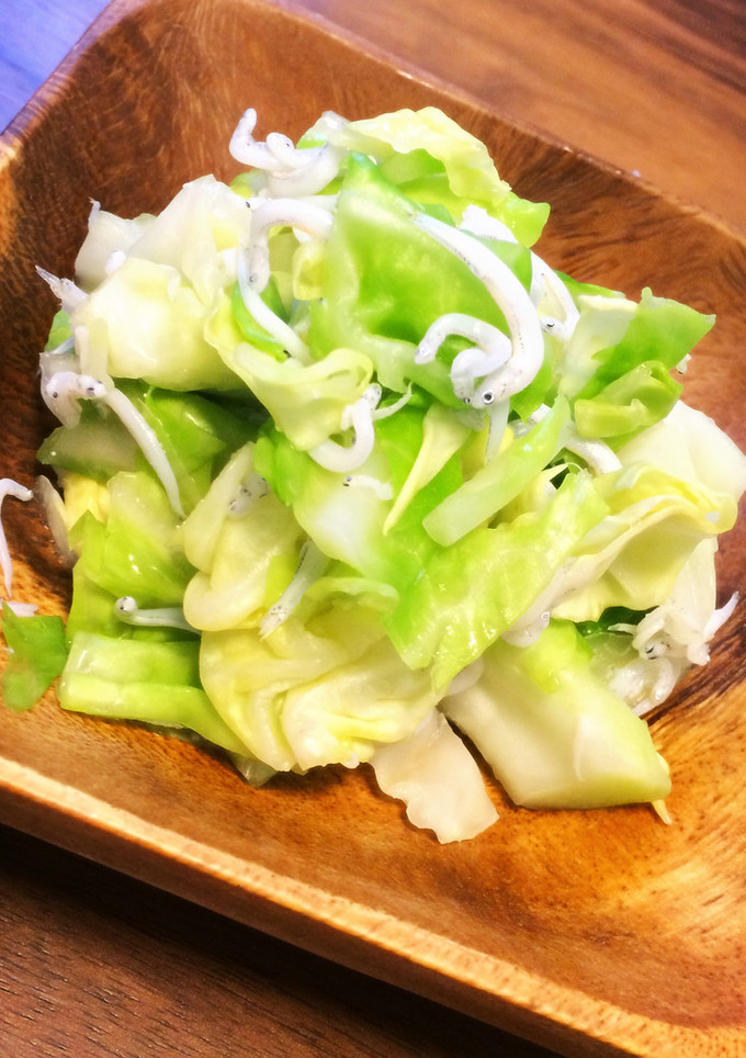 材料3つ♡簡単しらすとキャベツのおひたし-レシピのメイン写真