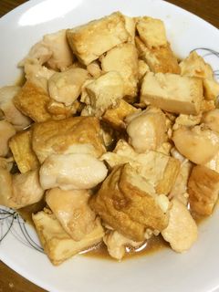 胸肉と厚揚げの照り焼き煮-レシピのメイン写真