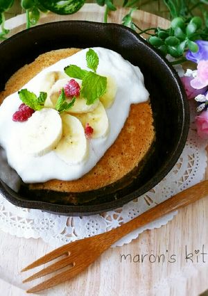 朝食に♥牛乳たっぷりカフェオレパンケーキ-レシピのメイン写真