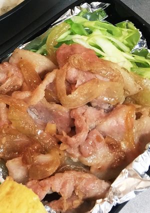 お弁当に♪豚バラで簡単生姜焼き-レシピのメイン写真