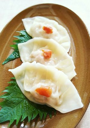 南高梅干しで♪あっさり蒸し餃子-レシピのメイン写真