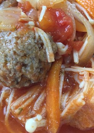 魚のツミレ食べるトマトスープ-レシピのメイン写真