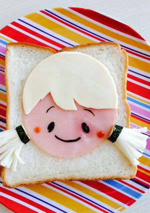 女の子の朝食パン♡-レシピのメイン写真