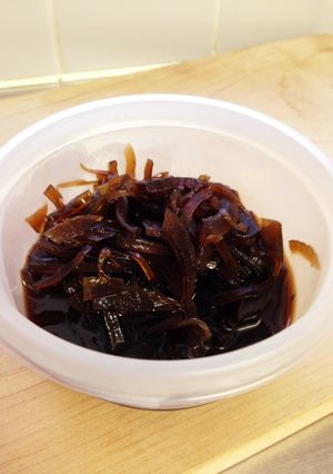 酢玉ねぎの酢で絶品チャツネ、生姜焼きにも-レシピのメイン写真