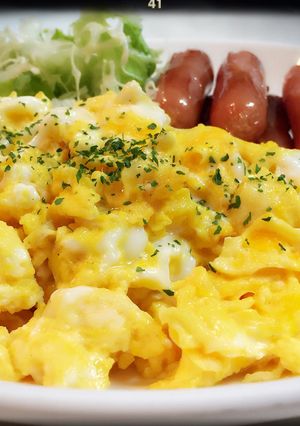 ☆朝食にふんわりスクランブルエッグ☆-レシピのメイン写真