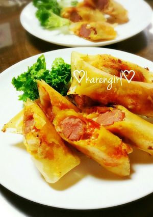 ♡おつまみにも！キムチ～ズウィンナー春巻-レシピのメイン写真