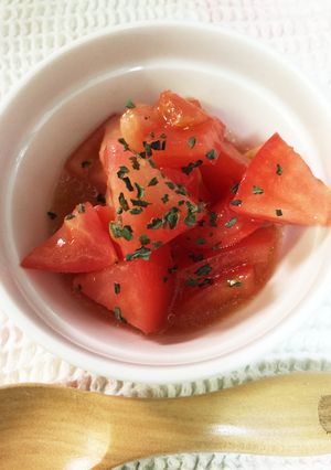 幼児食 トマトだけの簡単サラダ-レシピのメイン写真