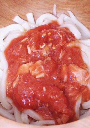 白だしで☆トマトうどん-レシピのメイン写真