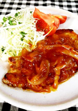 ポーク梅チャップ-レシピのメイン写真