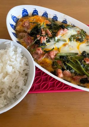 ほうれん草と豚肉のバター醤油焼き-レシピのメイン写真